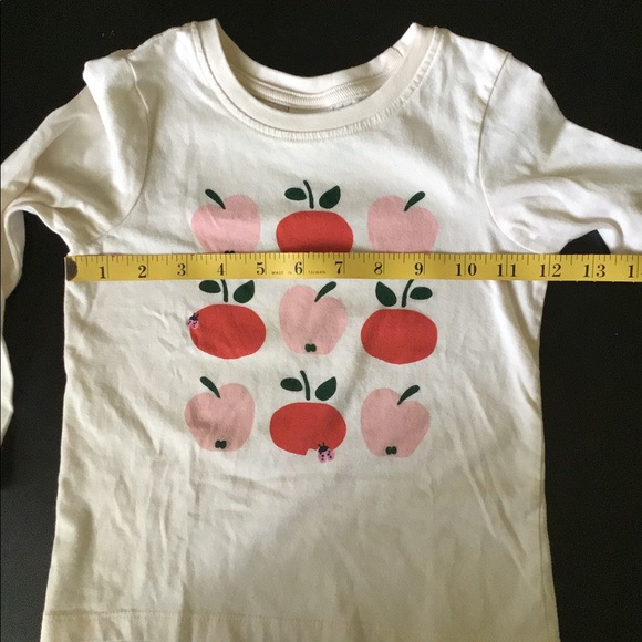 KIDS 😄 Hanna Andersson Apples & Ladybugs T shirt - Picture 9 of 11